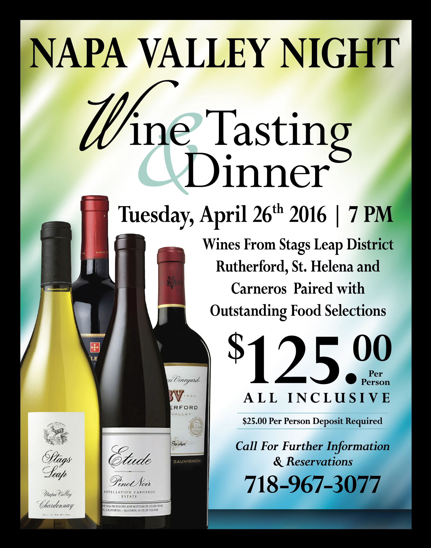 Napa Valley Night at Marina Cafe